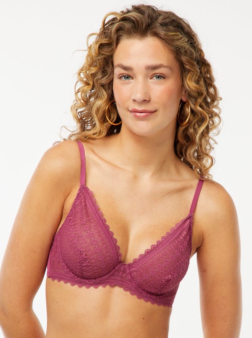 Reggiseno in pizzo trasparente - Kiabi