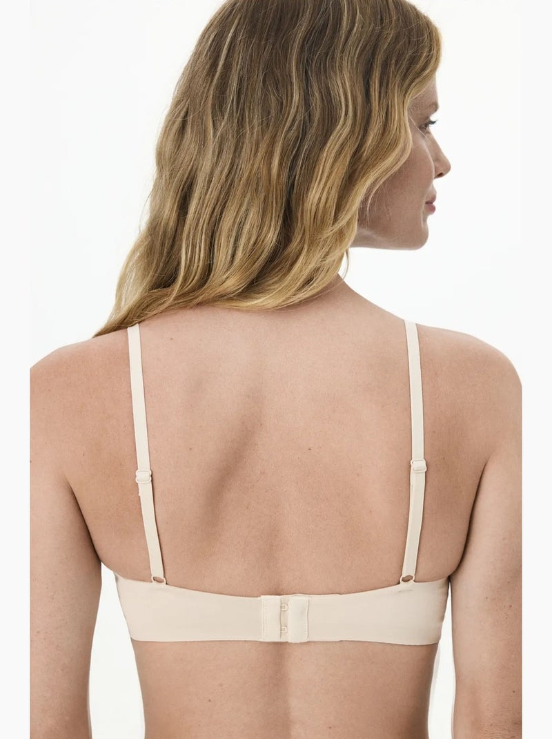 Reggiseno invisibile 24 hours con imbottitura rimovibile penti Beige argilla - Kiabi