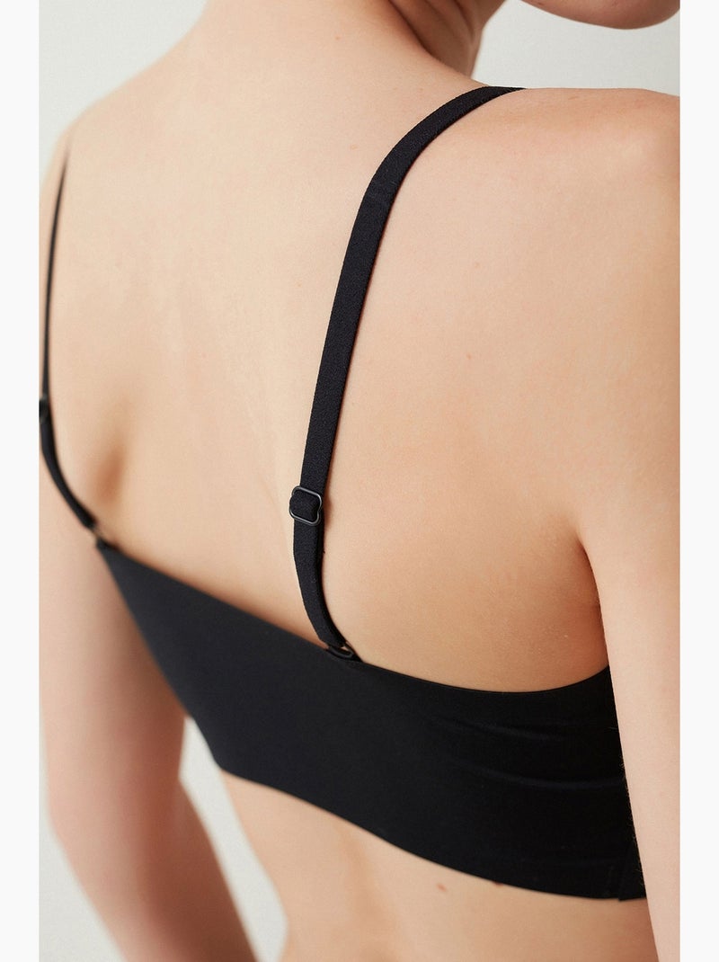 Reggiseno invisibile senza cuciture senza ferretto senza segni penti Nero - Kiabi