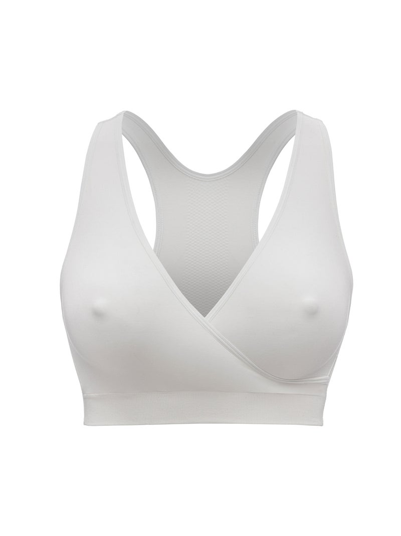 Reggiseno per allattamento bianco senza cuciture - Taglia XXL - Comfort KEEP COOL per la notte - Bianco - Kiabi
