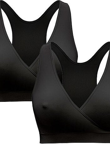 Reggiseno per l’allattamento KEEP COOL – Confezione da 2 – Nero – Taglia M – Comfort Notturno –