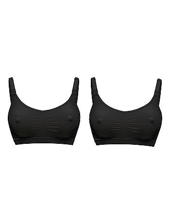 Reggiseno per l’allattamento keep cool – confezione da 2 – nero – taglia xl – confortevole e