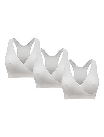 Reggiseno per l’allattamento KEEP COOL x3 - Bianco - Taglia M - Comfort Notturno - Sostegno Morbido