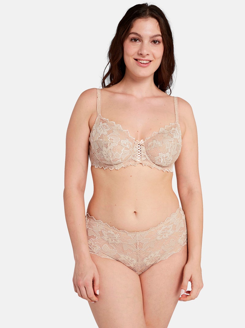 Reggiseno pizzo Arum 'Sans Complexe' BEIGE - Kiabi