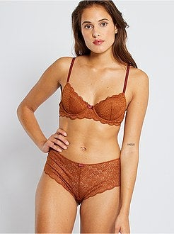 Reggiseno pizzo floreale - Kiabi