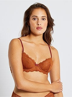 Reggiseno pizzo floreale - Kiabi