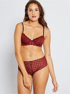 Reggiseno pizzo floreale - Kiabi