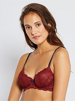Reggiseno pizzo floreale - Kiabi