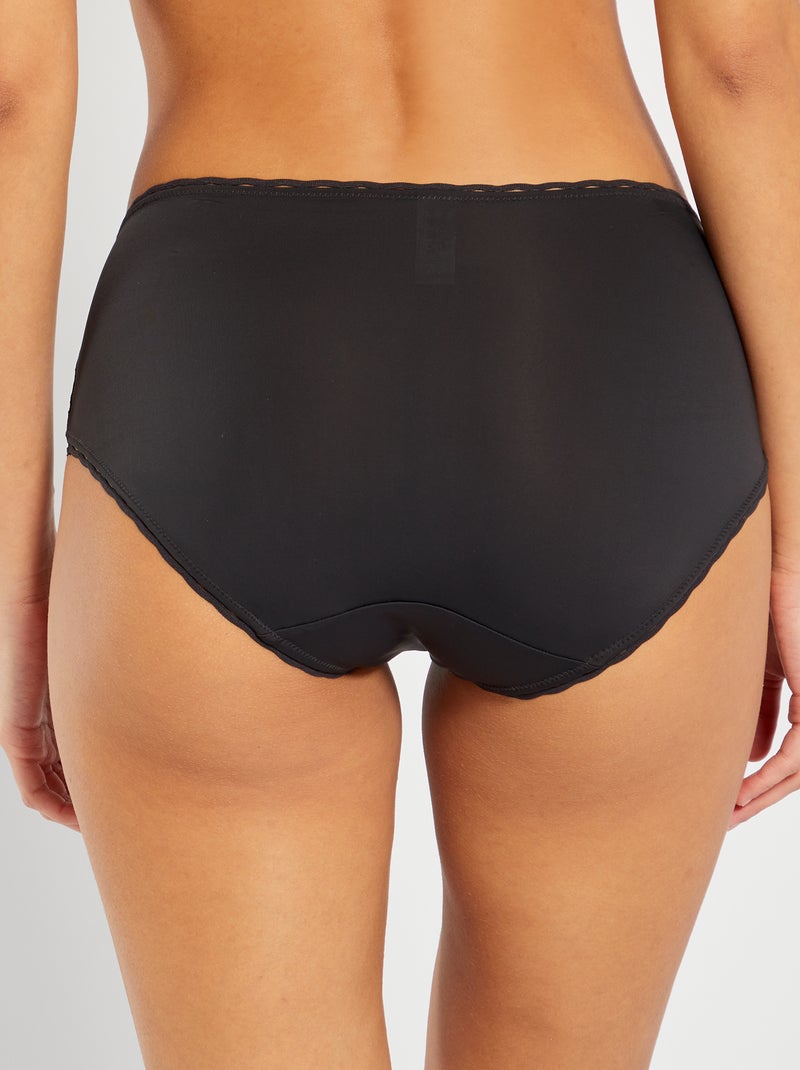 Reggiseno pizzo maxi Cuore incrociato femminile 'Playtex' nero - Kiabi