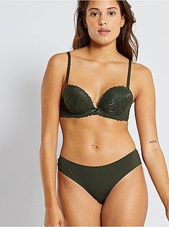 Reggiseno plunge imbottito - Kiabi