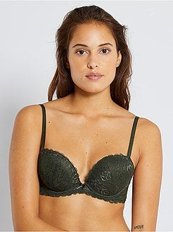 Reggiseno plunge imbottito - Kiabi