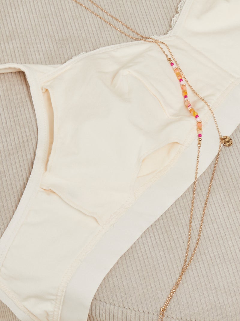 Reggiseno post-operatorio - Ottobre Rosa BEIGE - Kiabi