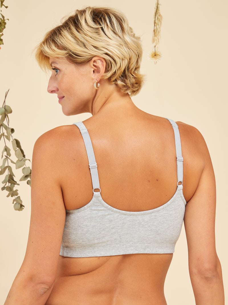 Reggiseno post-operatorio - Ottobre Rosa GRIGIO - Kiabi