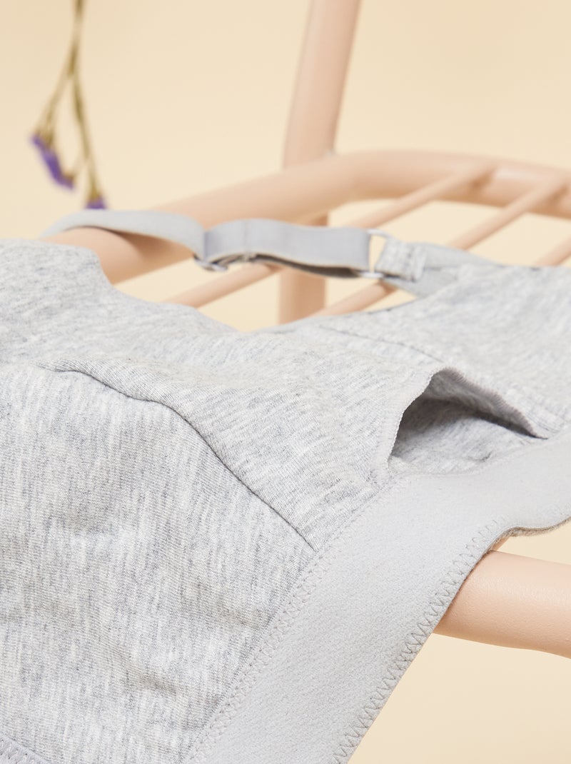 Reggiseno post-operatorio - Ottobre Rosa GRIGIO - Kiabi