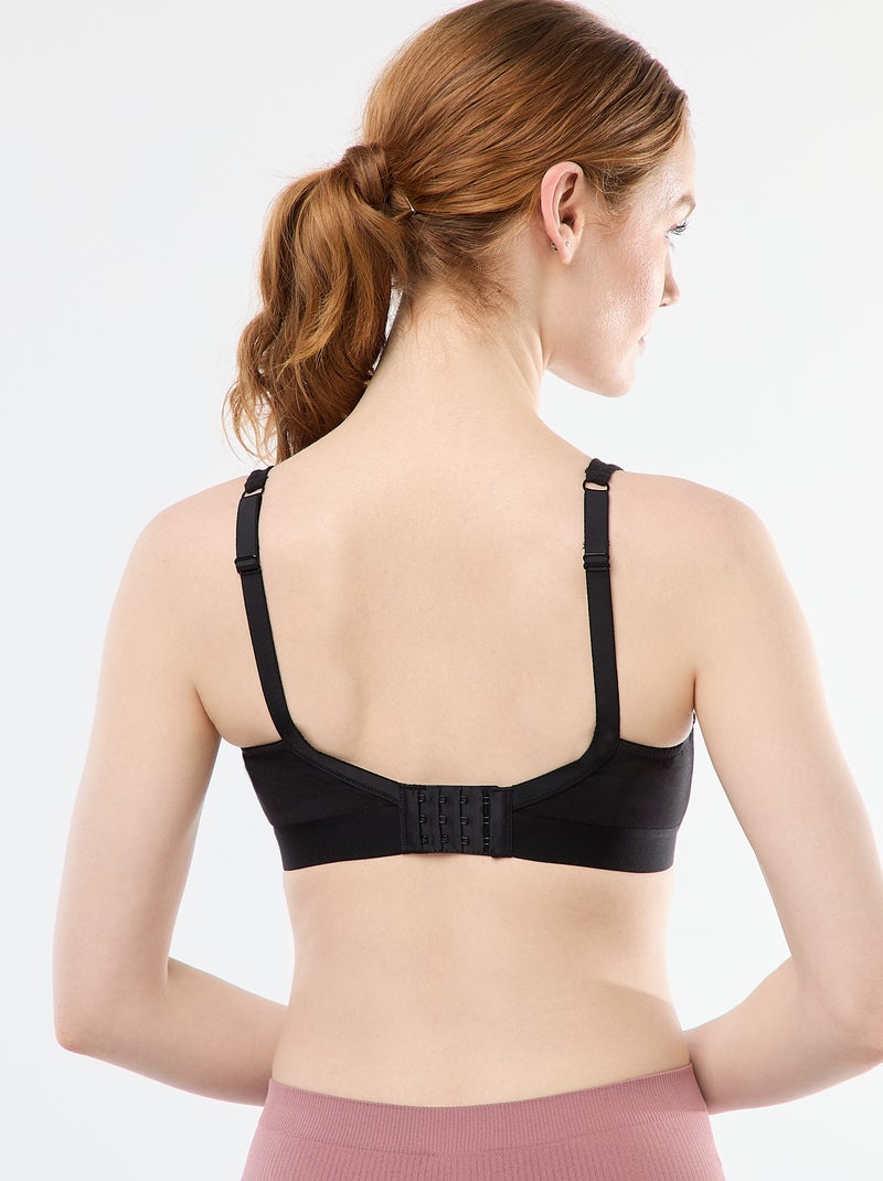 Reggiseno post-operatorio - Ottobre Rosa Nero - Kiabi