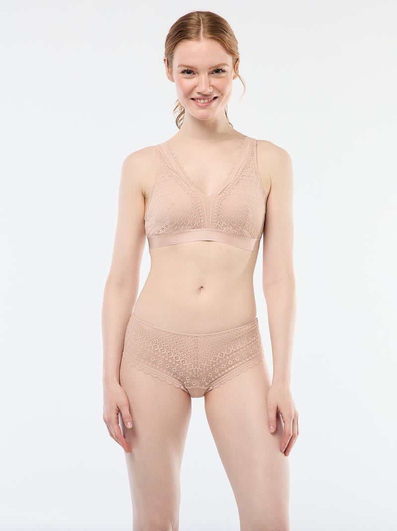 Reggiseno post-operatorio in pizzo Rosa - Kiabi