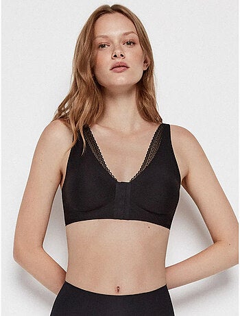 Reggiseno post-operatorio senza ferretto e con imbottitura rimovibile