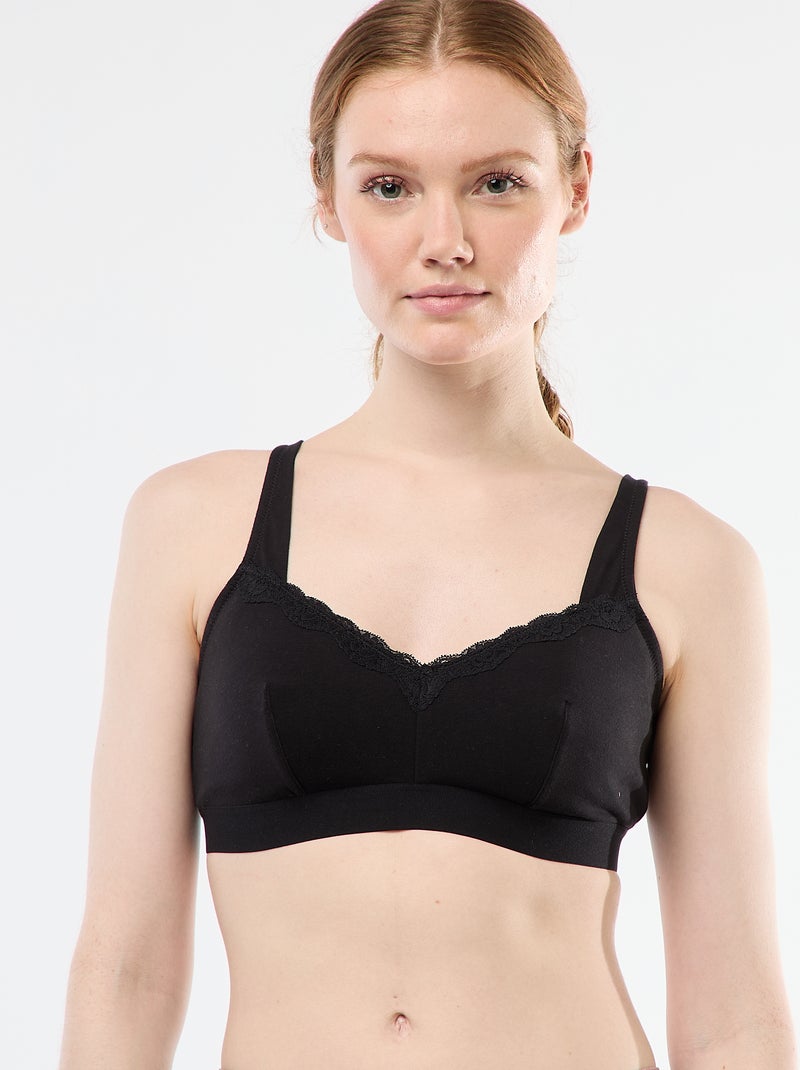 Reggiseno postoperatorio Nero Donna Kiabi
