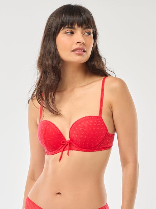 Reggiseno push-up in pizzo - San Valentino - Kiabi