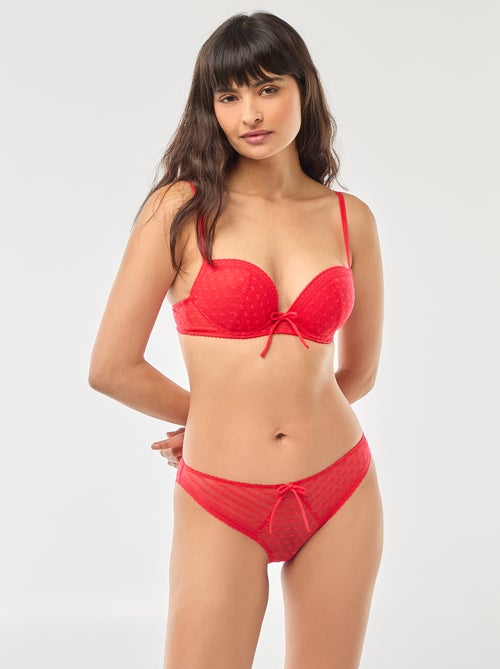 Reggiseno push-up in pizzo - San Valentino - Kiabi