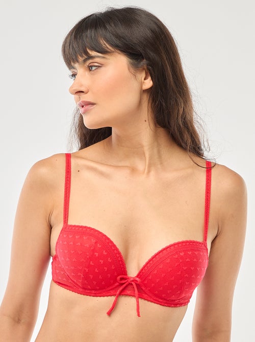Reggiseno push-up in pizzo - San Valentino - Kiabi