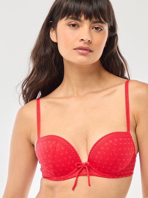 Reggiseno push-up in pizzo - San Valentino - Kiabi