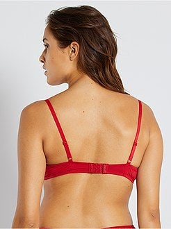 Reggiseno push-up in pizzo e microfibra - Kiabi