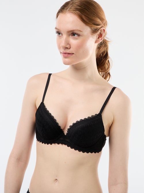 Reggiseno push-up in pizzo - Kiabi