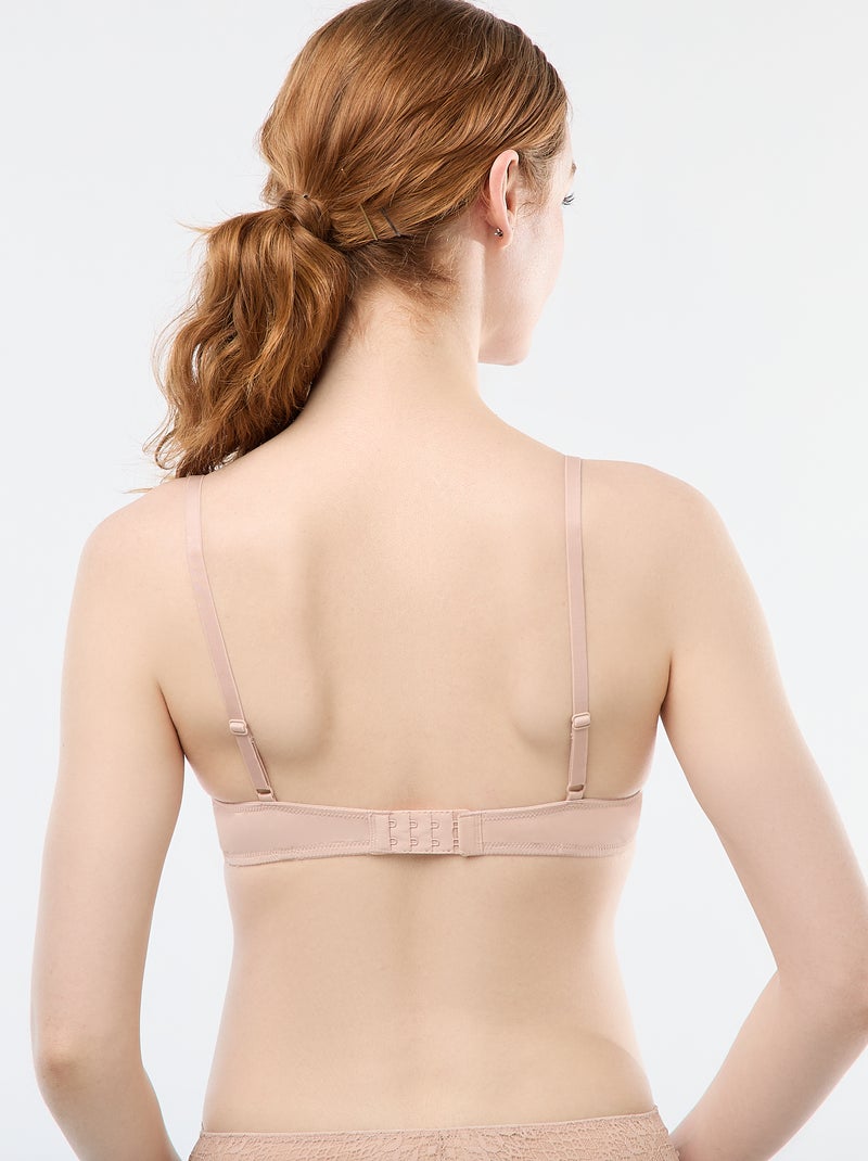Reggiseno push-up in pizzo Rosa - Kiabi