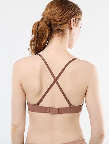 Reggiseno push-up invisibile in microfibra
