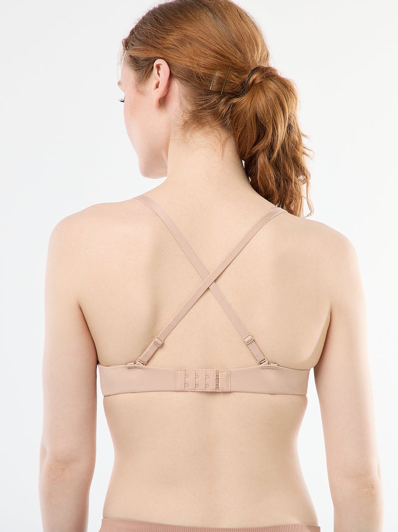 Reggiseno push-up invisibile in microfibra Rosa - Kiabi