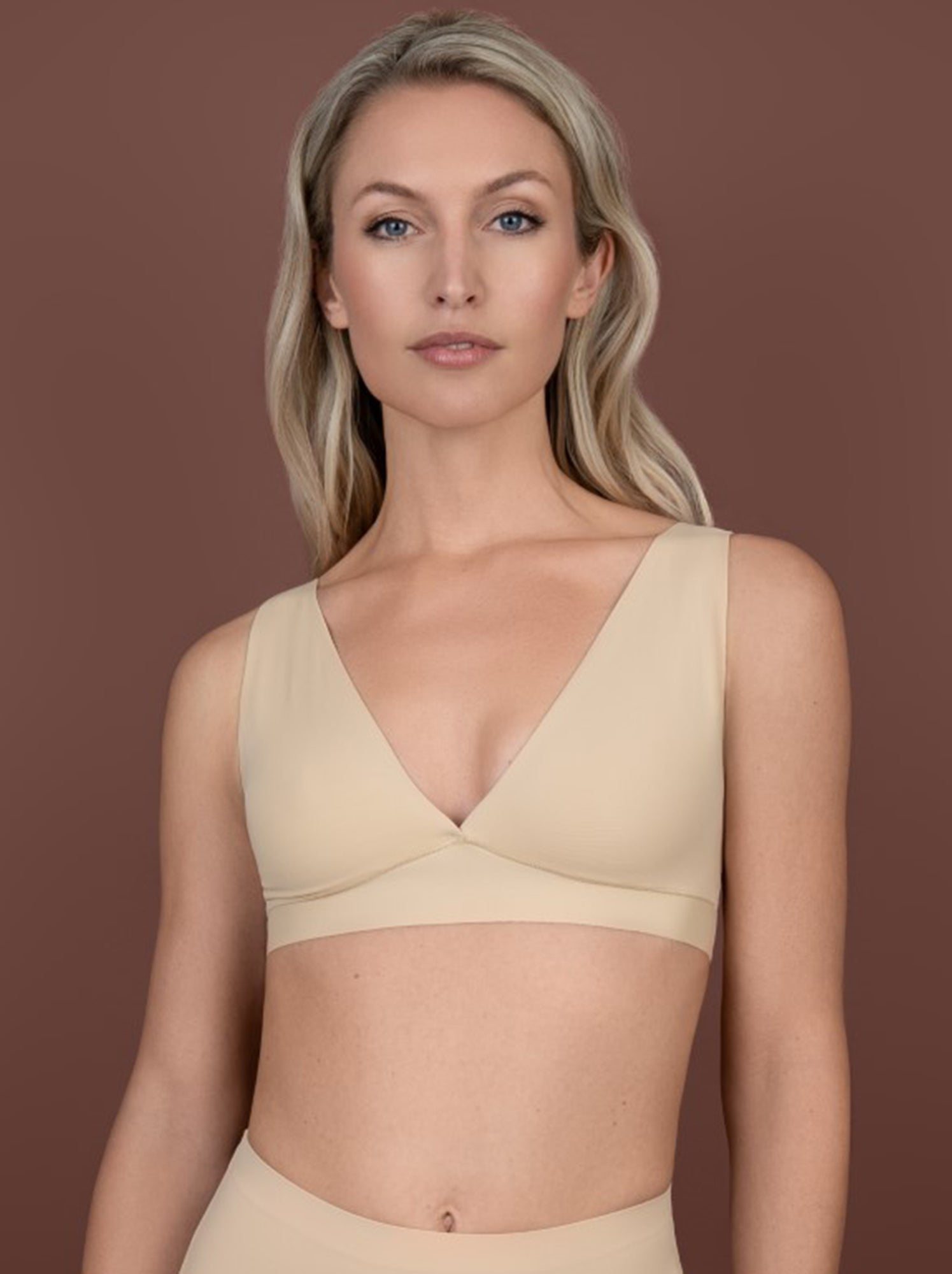 Rosessence - Reggiseno Da Donna Con Scollo Profondo, Blu (Magic Blue), 4C