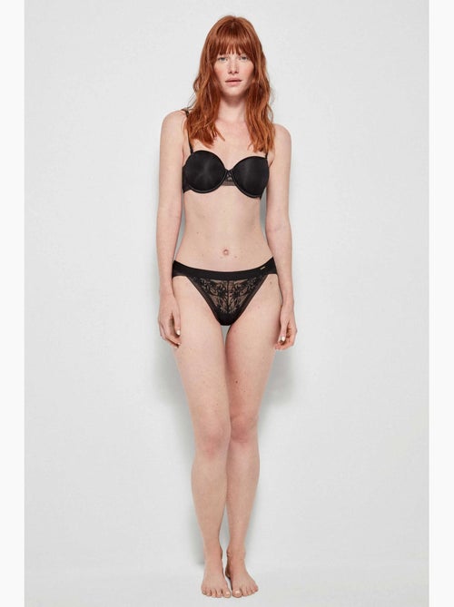 Reggiseno smontabile con ferretto colore nero - Kiabi Reggiseno smontabile con ferretto colore nero - Kiabi