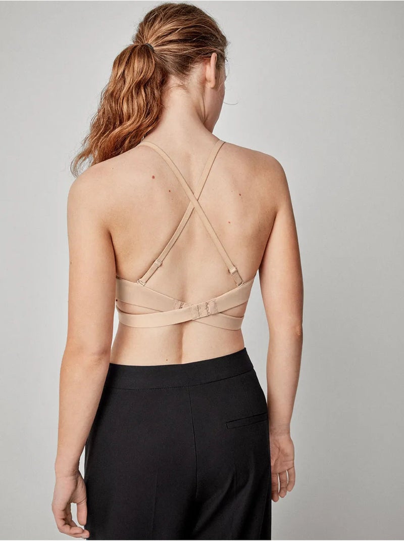 Reggiseno smontabile scollo estremo 50 posizioni Rosa - Kiabi