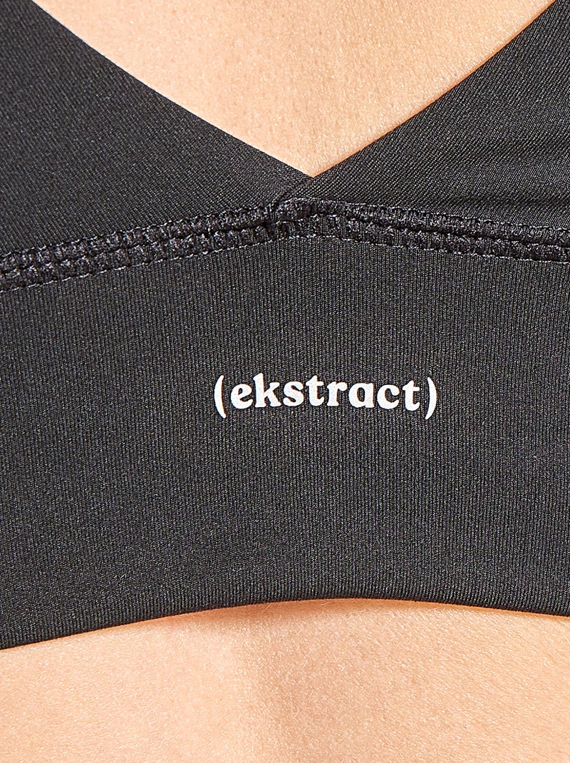 Reggiseno sportivo - (ekstract) Nero - Kiabi