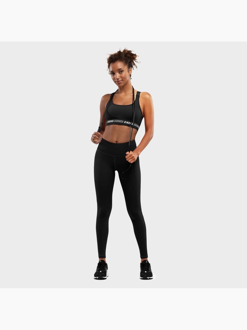 Reggiseno sportivo - supporto elevato fitness donna cardio Nero - Kiabi