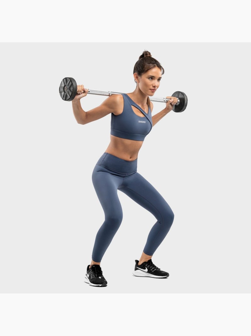 Reggiseno sportivo - supporto elevato fitness donna cross Blu - Kiabi