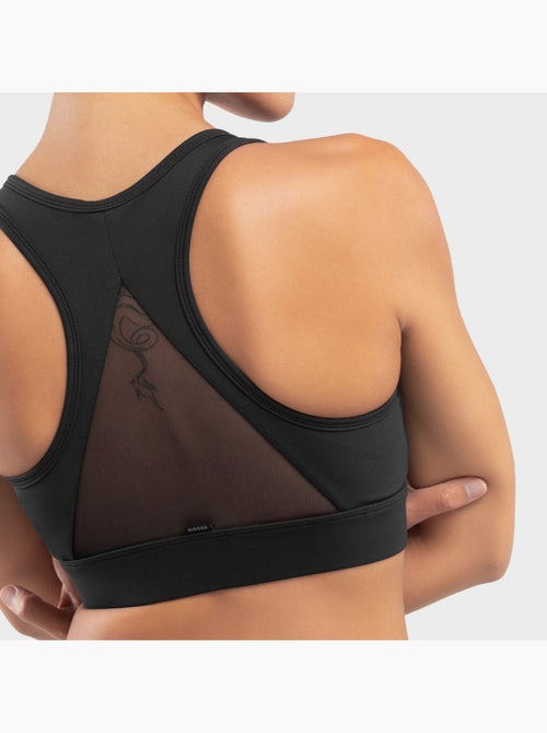 Reggiseno sportivo - supporto elevato fitness donna squat - Kiabi