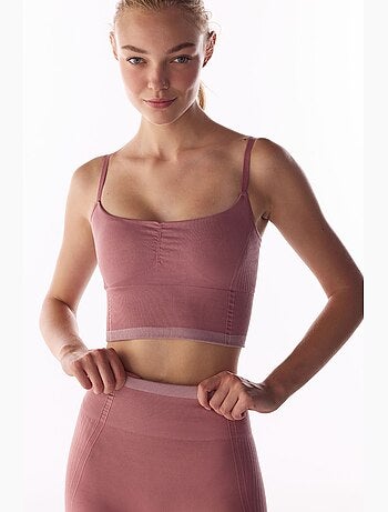 Reggiseno sportivo a righe senza cuciture penti