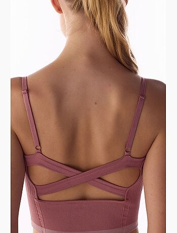 Reggiseno sportivo a righe senza cuciture penti