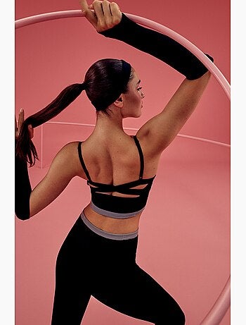 Reggiseno sportivo a righe senza cuciture penti