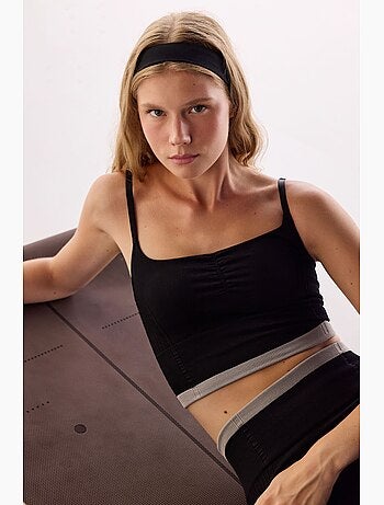 Reggiseno sportivo a righe senza cuciture penti