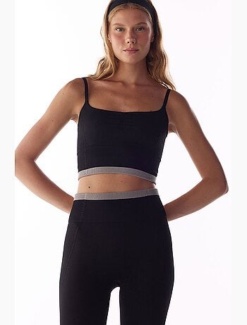 Reggiseno sportivo a righe senza cuciture penti