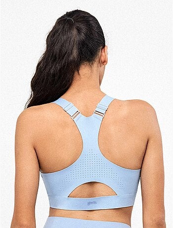 Reggiseno sportivo ad alta sostegno con cerniera frontale