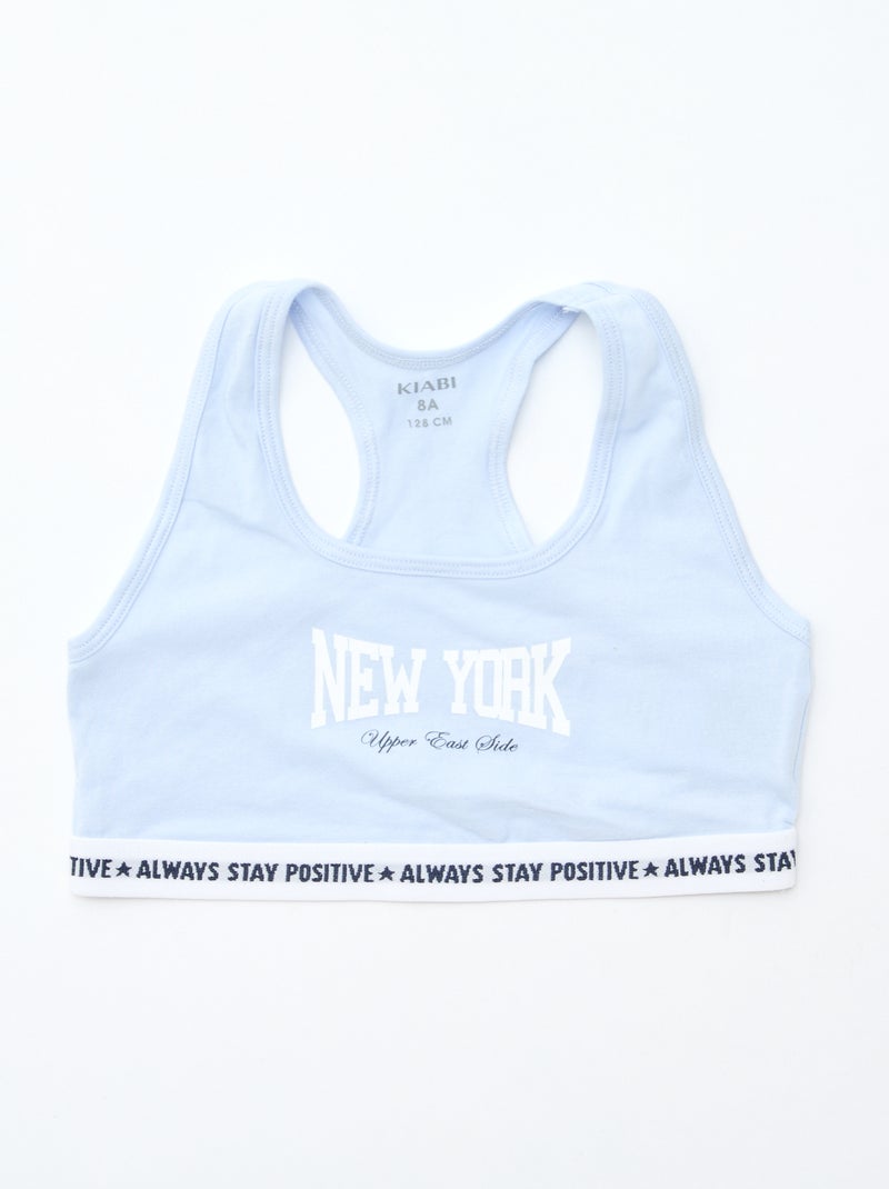 Reggiseno sportivo Blu - Kiabi