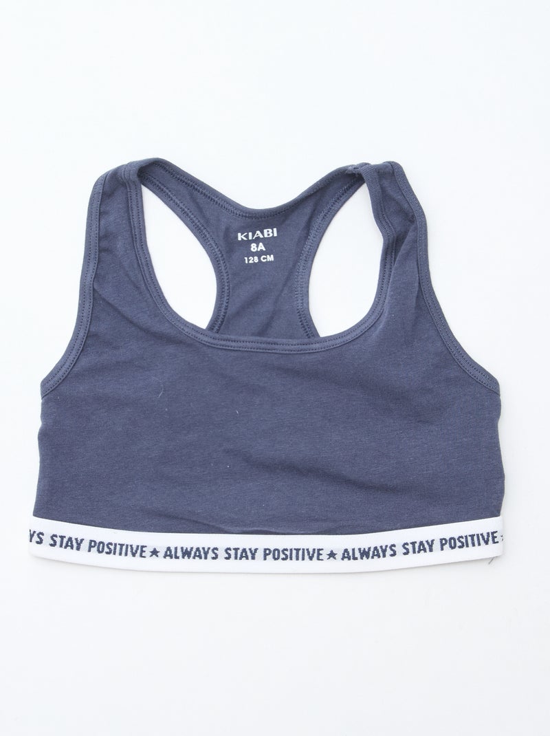 Reggiseno sportivo Blu - Kiabi