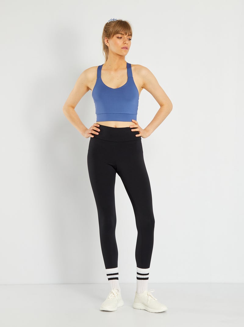 Reggiseno sportivo blu - Kiabi