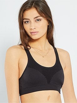 Reggiseno sportivo con cuscinetti estraibili - Kiabi