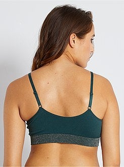 Reggiseno sportivo con cuscinetti estraibili - Kiabi