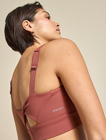 Reggiseno sportivo con effetto twist sul retro, sostegno forte - (ekstract)